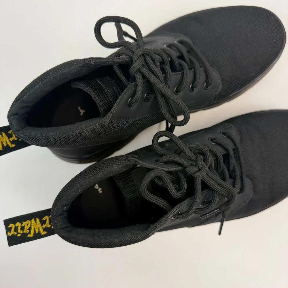 Dr. Martens Bonny Black Nylon Utility Boots Mens 10 Chukka AW004